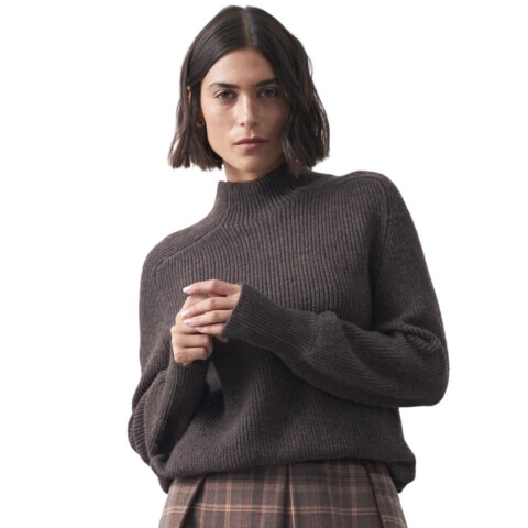POLERA DALMA S-XXL CHOCOLATE