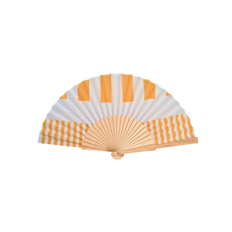 Abanico diseños en amarillo Franjas