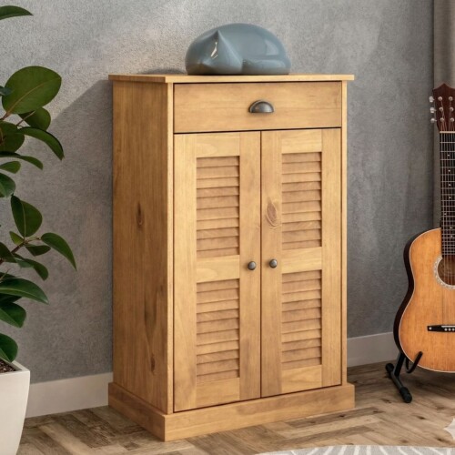 Zapatera - 2 Puertas - 1 Cajón - Línea Valenciana - Natural Zapatera - 2 Puertas - 1 Cajón - Línea Valenciana - Natural