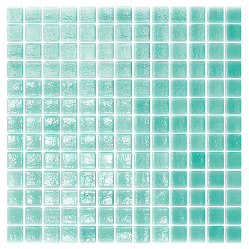 Pastilla piscina malla mosaico vitrificado menta 2.5x2.5Cm 000