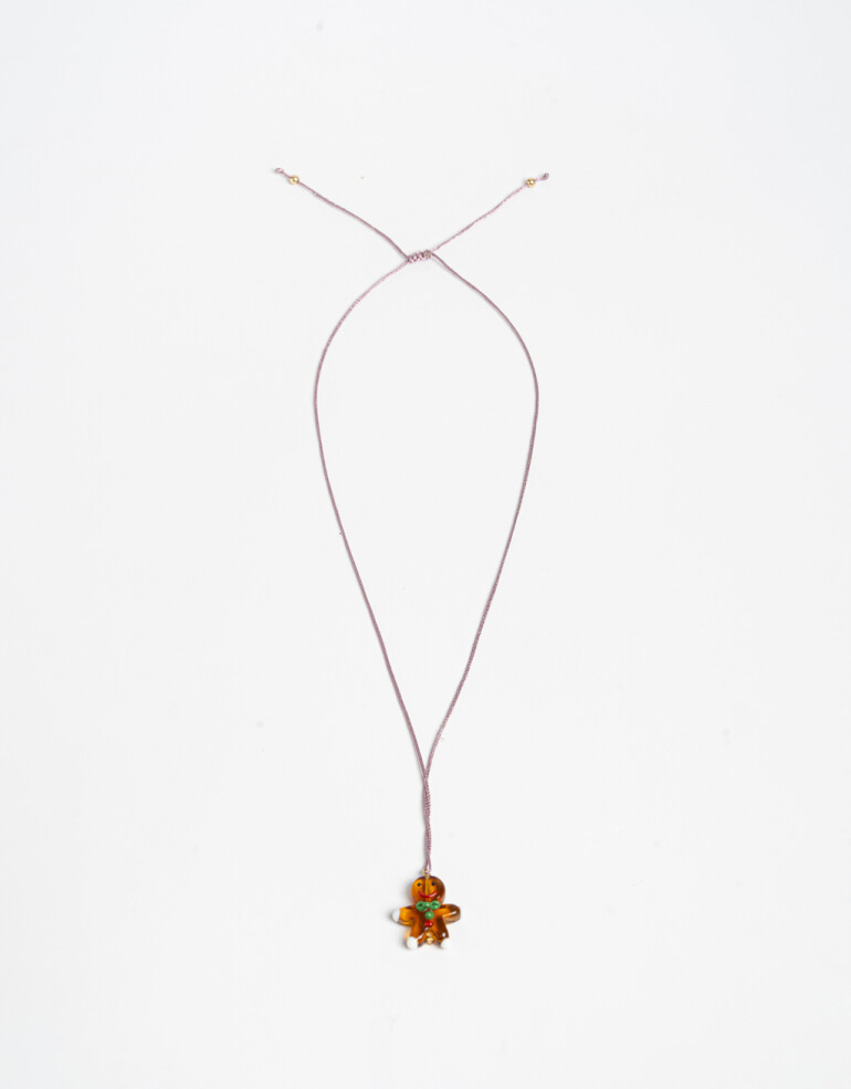 Collares Cortos Color Collar Cordón Para Niñas Papá Noel - Combinacion Multicolor