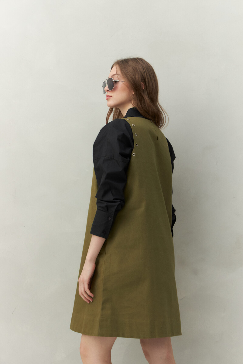 VESTIDO KUTA Verde Cazador