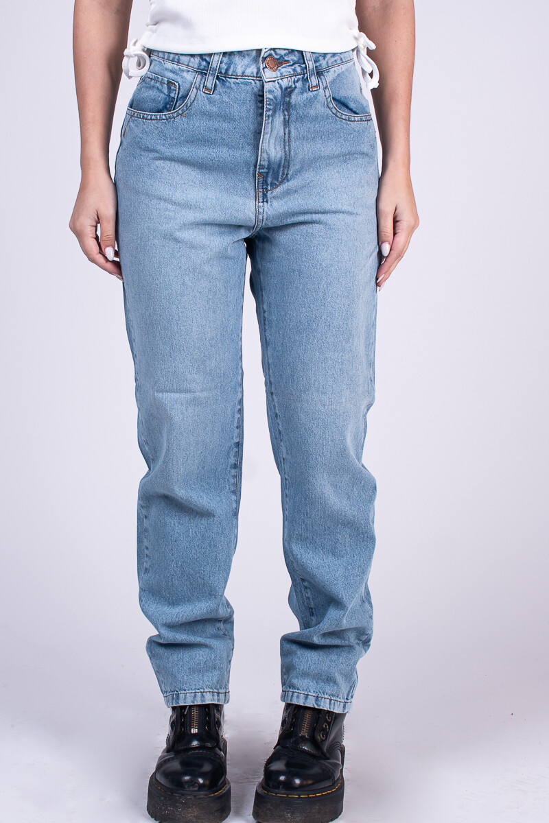 Jean Mom fit Azul medio