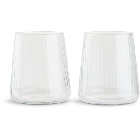 Vaso de vidrio TORRE Ø9xH10cm 2u/pk Transparente
