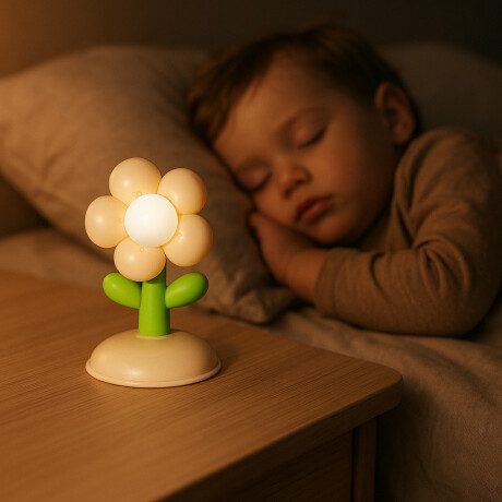 Lámpara de escritorio flor – diseño infantil Amarillo
