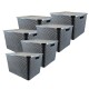 Set x6 Caja ratán 40 lts NEGRO