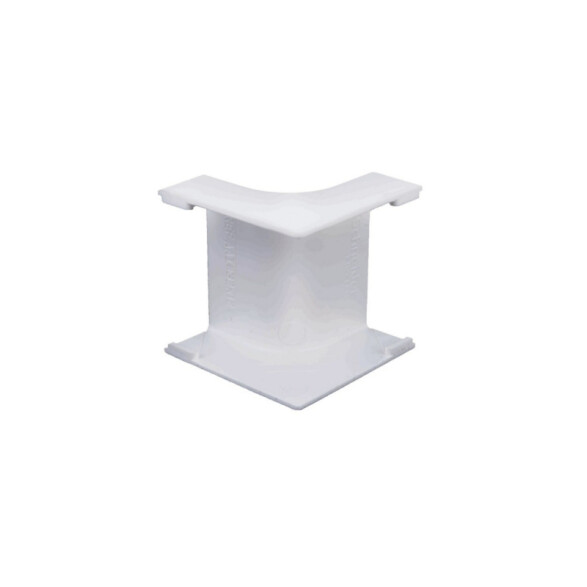 Codo plástico interno 20x12mm blanco DX0414