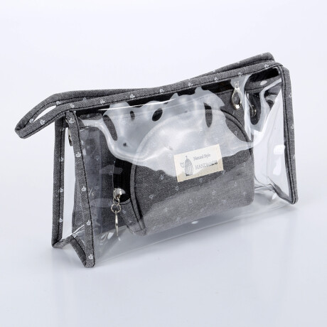 Necessaire 3 Estuches Natural Style Gris