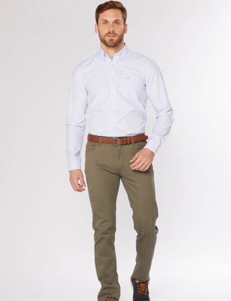 PANTALÓN 5 BOLSILLOS CON SPANDEX Verde