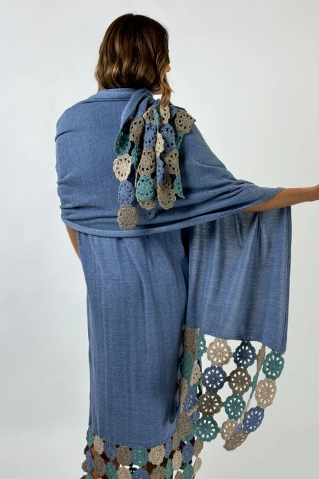 PASHMINA SAPHYRA azul talle unico