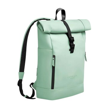 Mochila Gastón Luga Rullen C/Roll-top Notebook Laptop 13" Verde 1