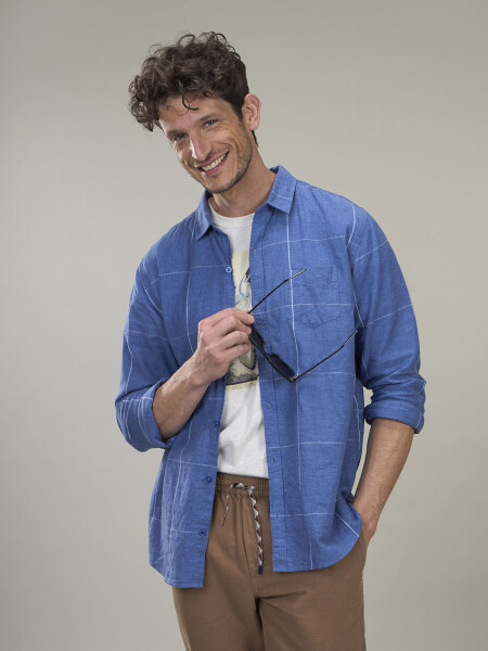 SHIRT SAVANNAH 5.0 CUADROS AZUL