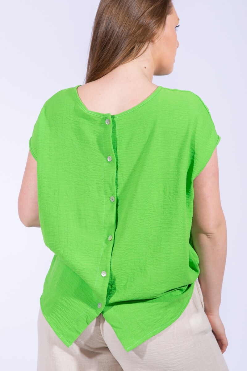 Blusa botones Verde Manzana