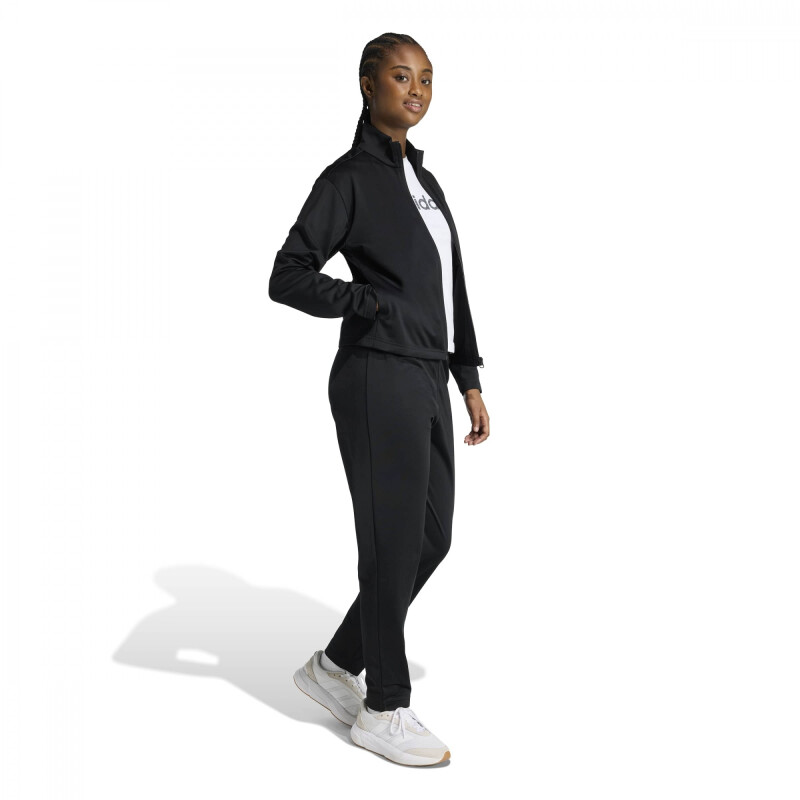Conjunto Adidas W LIN TS VL Mujer KD9504 Negro-blanco