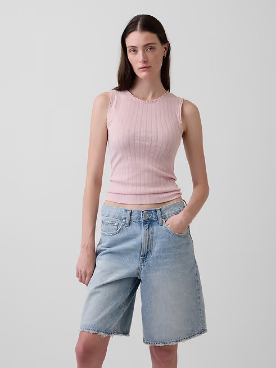 Musculosa Pointelle Mujer - Pink 