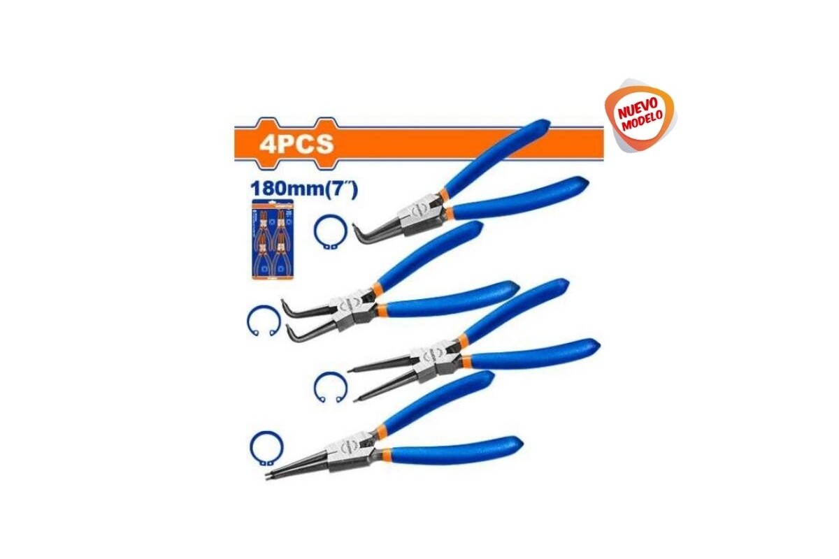 SET 4 PINZAS SACA SEGUROS — Larrique Rulemanes