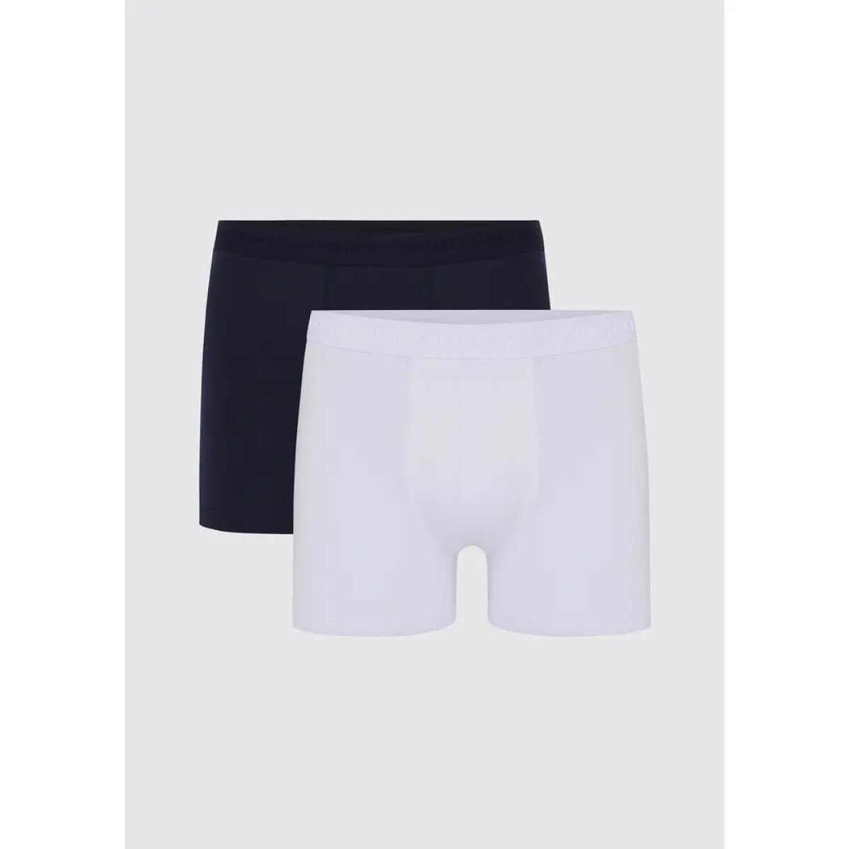KIT COM 2 CUECAS BOXER - BRANCO/AZUL 
