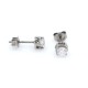 Caravanas en oro 18k blanco y brillantes Caravanas en oro 18k blanco y brillantes