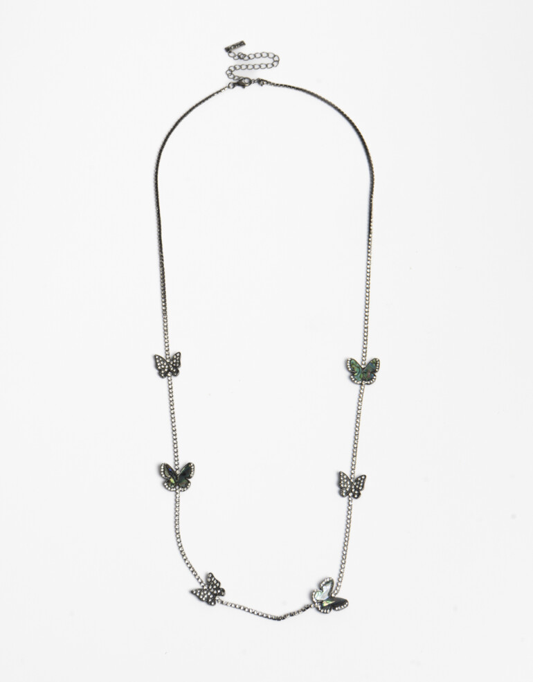 Collares Largos Color Collar Largo Mariposas - Combinacion Multicolor