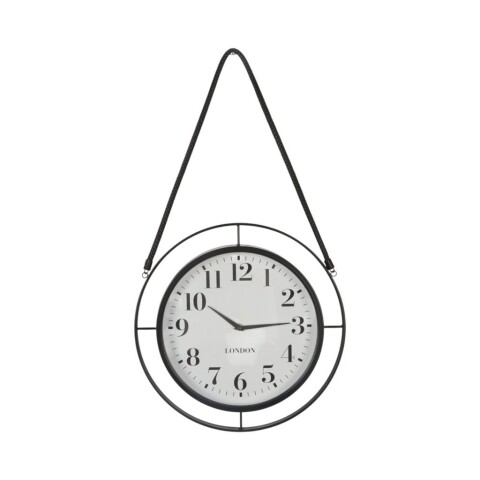 RELOJ DE PARED METALICO D38.8X38X5.8 CM CON LAZO RELOJ DE PARED METALICO D38.8X38X5.8 CM CON LAZO