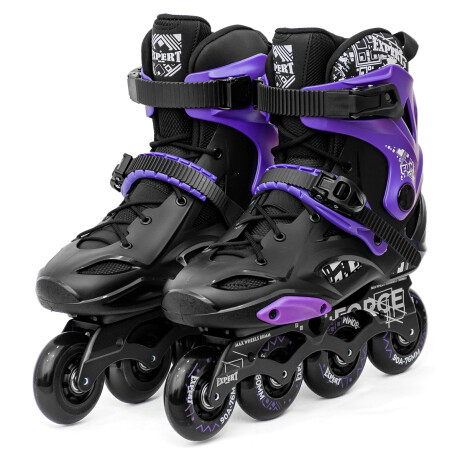 Rollers Profesionales Base Aluminio Abec11 Silicona Violeta