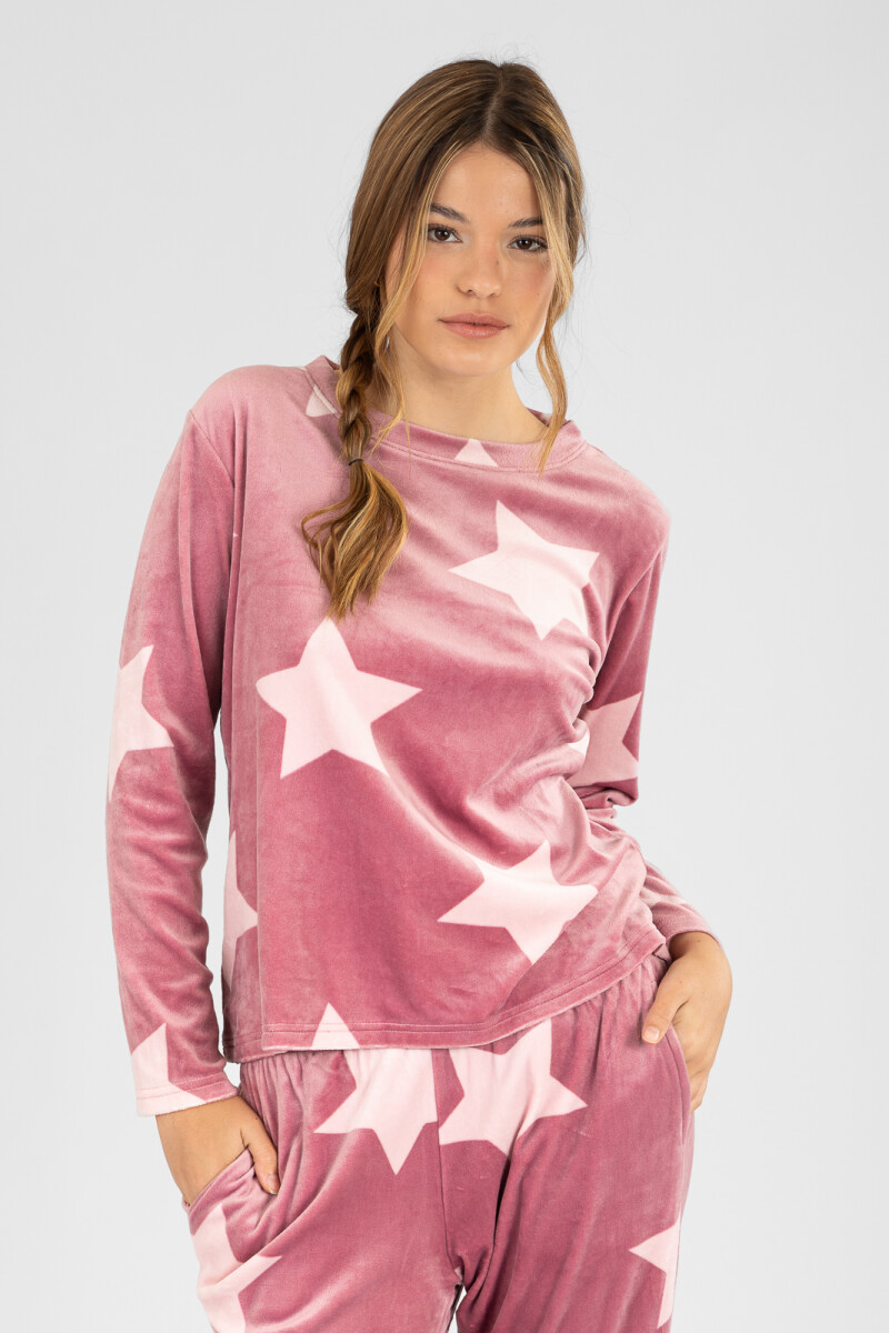 60-1616 pijama estrella Rosado