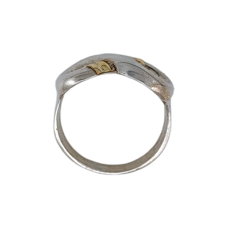 Anillo Infinito-Plata y Oro-Sin Piedra-AN5722 sinpiedra