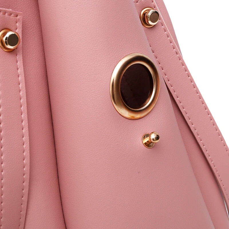 Bolso Cartera de Hombro y de Mano Rosado