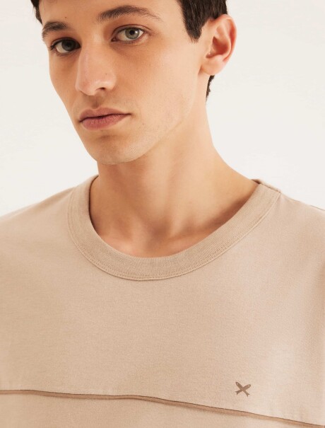 PIJAMA DE ALGODÓN BEIGE