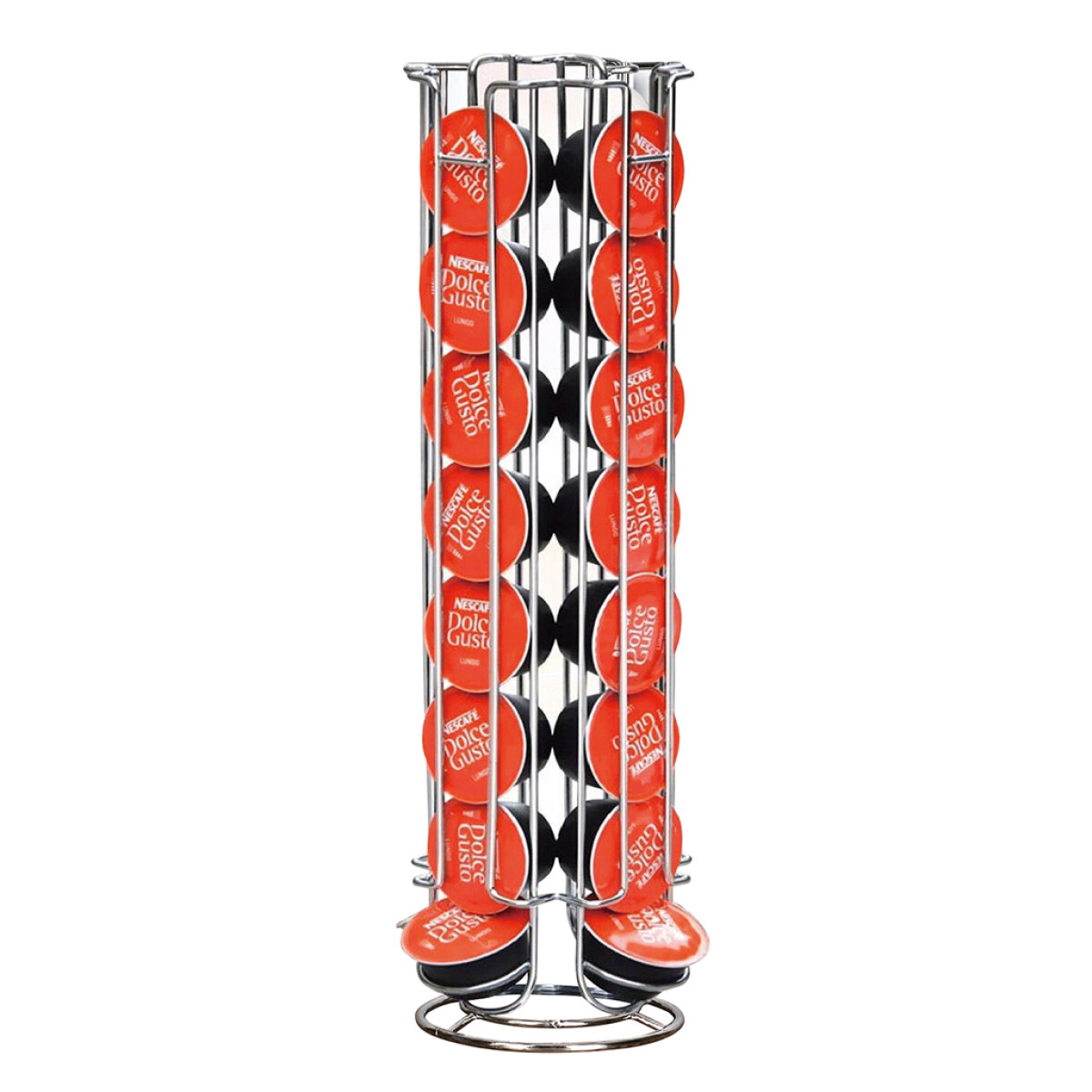 SOPORTE P/CAPSULAS CAFE DOLCE GUSTO METAL. D12X38CM 
