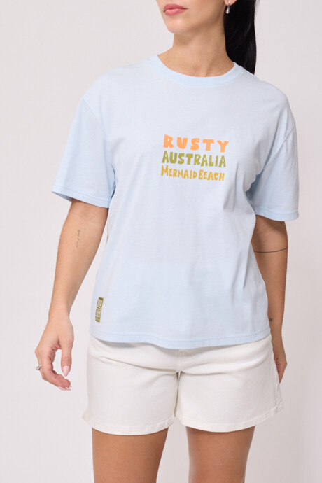 T-SHIRT TAKILA RUSTY Celeste