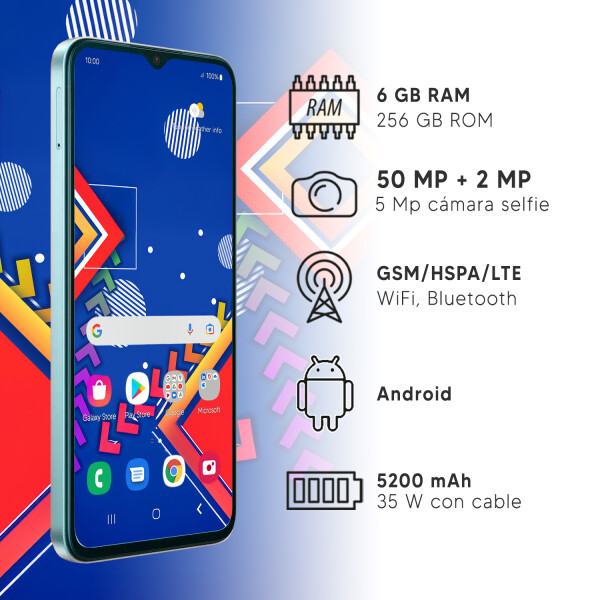 Honor X6b 6/256gb 4g CELESTE