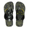 Sandalias Infantiles Havaianas Kids Max Heroes Negro - Amarillo