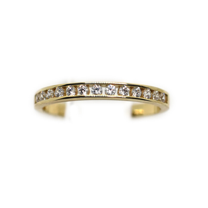 Anillo en Oro 9Kilates con Zirconias Anillo en Oro 9Kilates con Zirconias