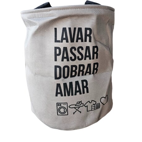 Bolsa Cesta Organizadora Plegable para Lavandería Hogar Beige