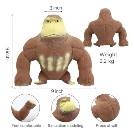 Muñeco Squeeshie Gorila de Goma de Arena 001
