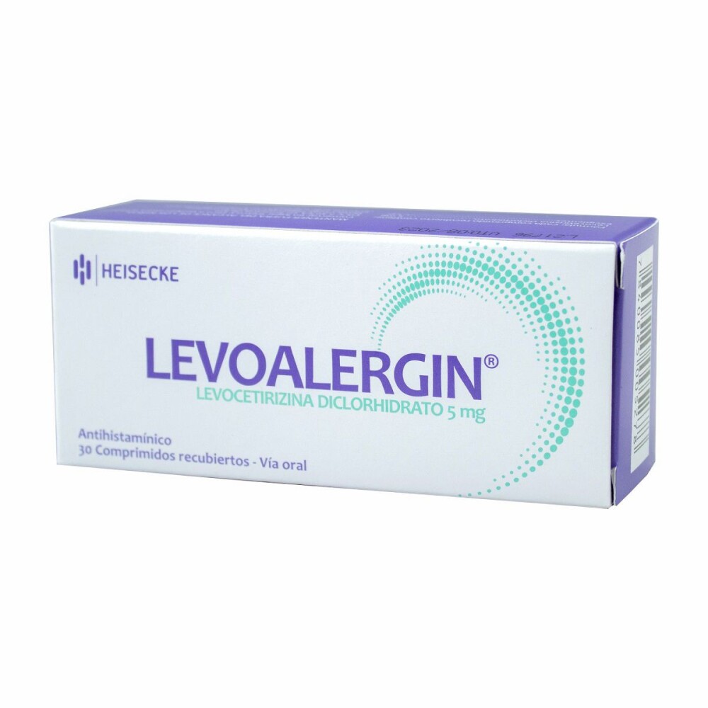 LEVOALERGIN 5 MG CJ X 30 COMP. REC. única