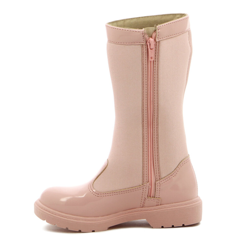 Molekinha Bota Infantil Charol Rosado