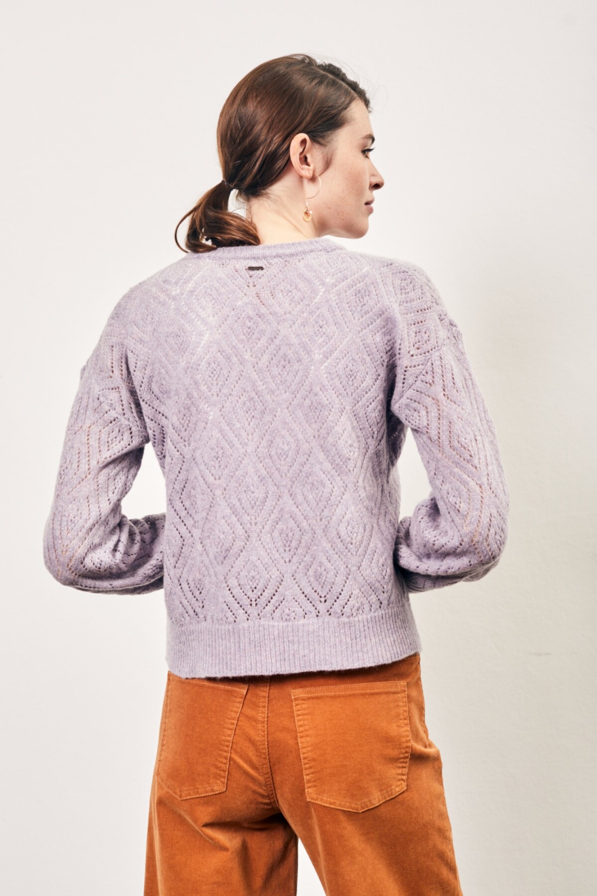 Sweater Textura Lila