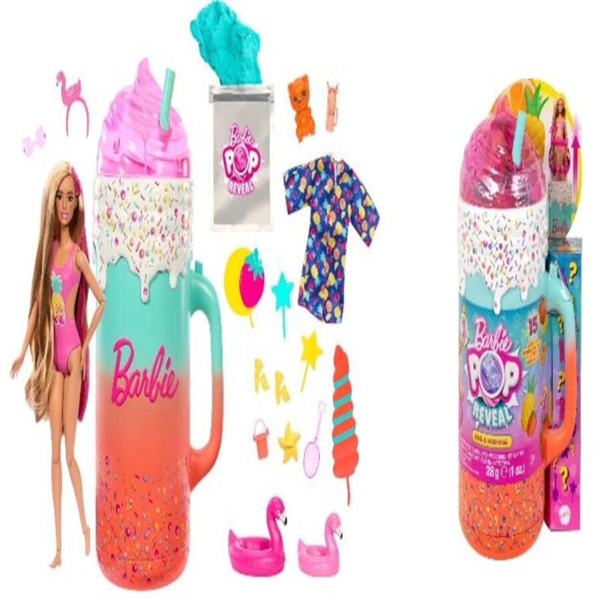 Muñeca Barbie pop reveal 15 sorpresas 