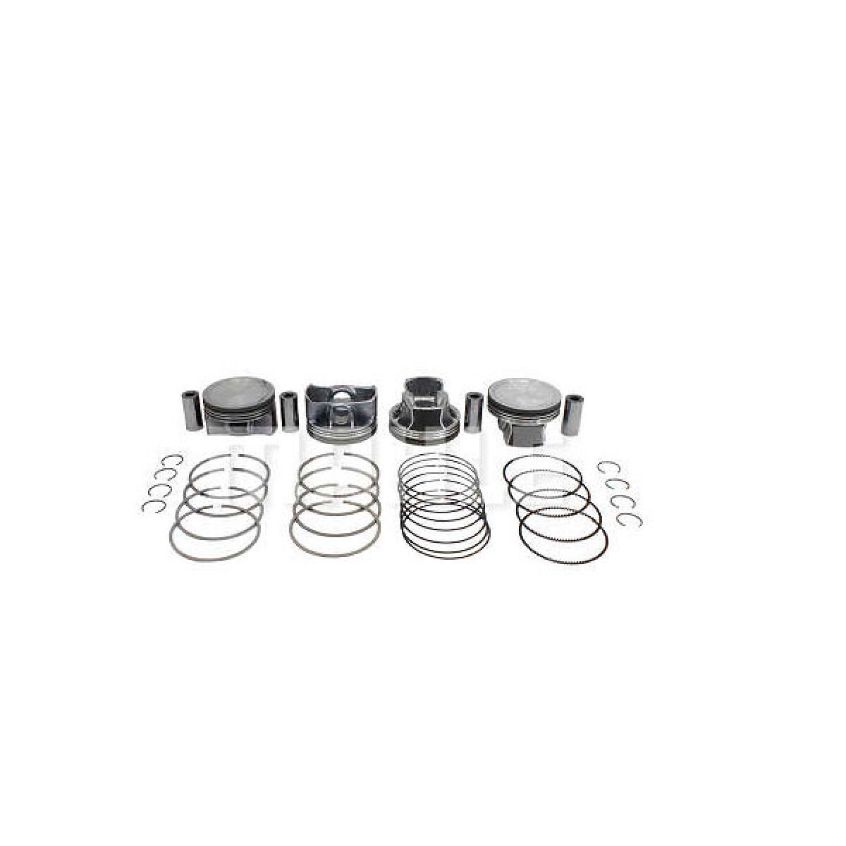 KIT MOTOR VOLKSWAGEN JGO.X4 PISTONES C/AROS Y PERNOS GOL FOX POLO VIRTU MAHLE 