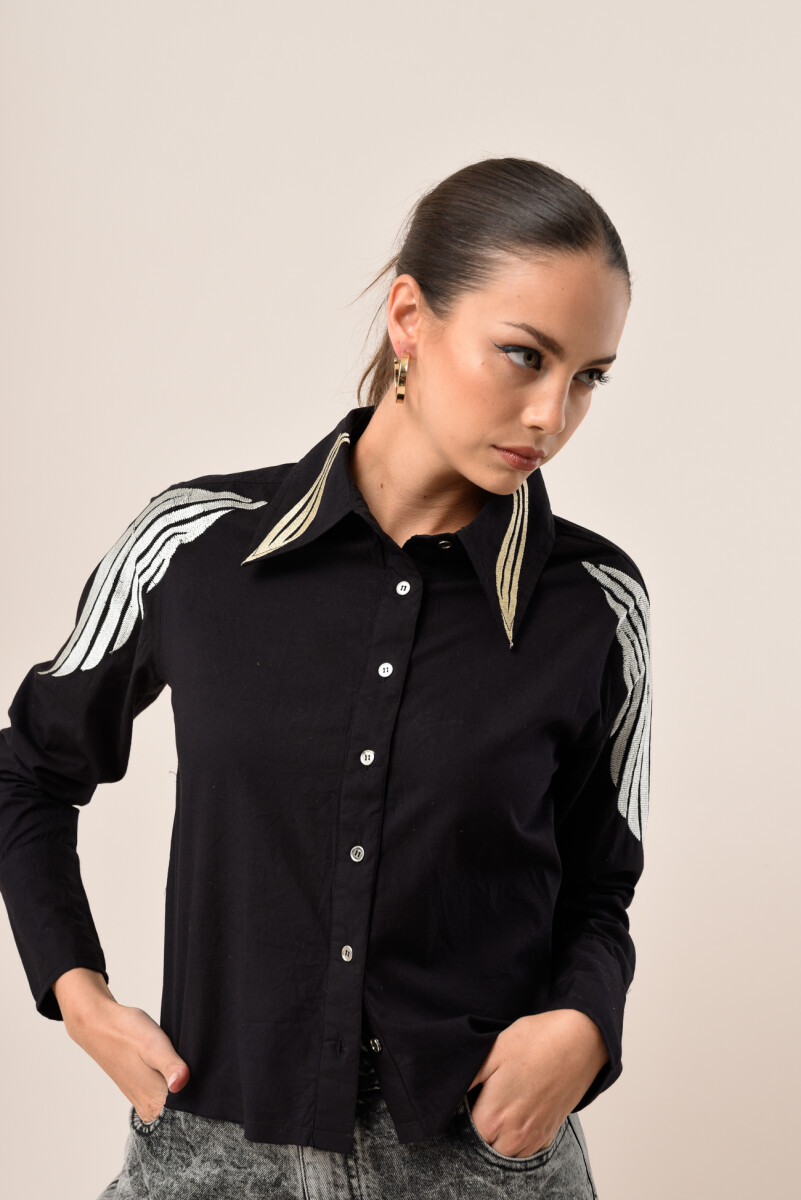 Camisa Kiriti - NEGRO 