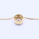 Dije oro 18k y brillante doble virola. Dije oro 18k y brillante doble virola.