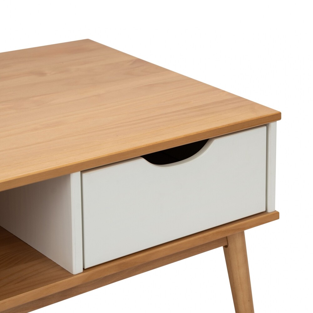 Mesa de Living Nordica Roble/Blanco