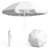Sombrilla De Playa Reforzada 2.30m Grande Jardin Patio Con Filtro Uv Imback Color Blanco Sombrilla De Playa Reforzada 2.30m Grande Jardin Patio Con Filtro Uv Imback Color Blanco