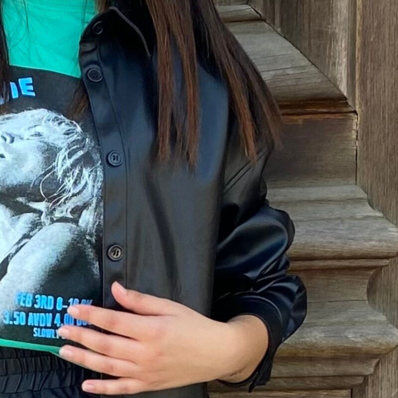 Camisa Cuerina Wanna Black