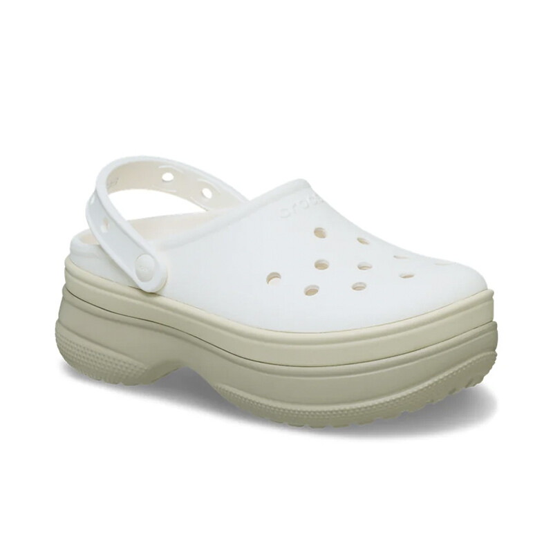 Classic Stacked Clog Blanco