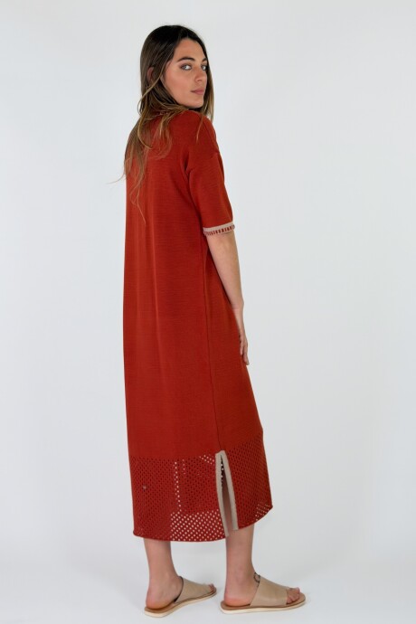 VESTIDO GRAVIOLA Ladrillo