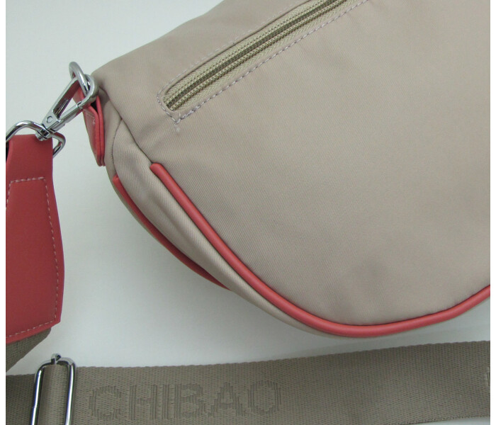 Riñonera con cinta Beige