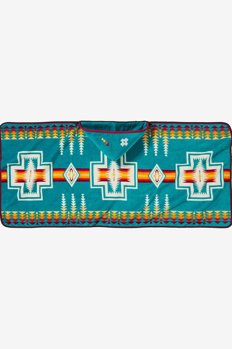 TOALLA CON CAPUCHA Turquesa